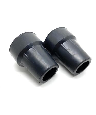 Quantum Leap Pack of Two 22mm Heavy Duty Rubber Ferrules Type Z Added Metal Washer for Extra Strength Crutch Tips Walking Stick Feet - Walking Stick Rubber Tips (22mm Black) - Buy Online on GoSupps.com