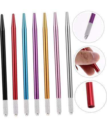 POPETPOP 7pcs Metal Embroidery Pen Retainer Holder Needle Pens Detail Pen Embroidered Pen Tool Holder Fogging - Buy Online on GoSupps.com