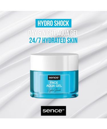  Sence Sence Hydro Shock Aqua Gel 2 in 1 Day and Night Cream with Hyaluronic Acid and Glycerin Vegan Beauty Face Care Hyaluron 2 x 50 ml - Buy Online on GoSupps.com