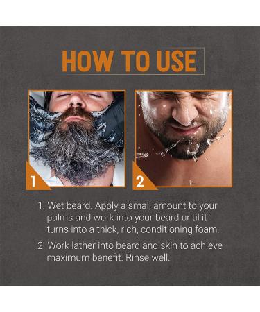 Woody's Energizing Beard Wash for Men | Cleansing & Conditioning for All Skin Types | 6.3 fl oz - International Shipping Available - Buy Online on GoSupps.com