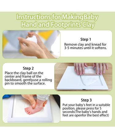 Dachiy Baby Hand Print & Footprint Set | Personalized Baby Photo Frame | Unique Baby Souvenir | Paw Print Set for Cats & Dogs - Buy Online on GoSupps.com