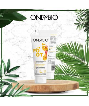 ONLYBIO Nursing Foot Balm - Vegan Botanical Care with Mangobutter & Hemp Oil for Soft Cracked-Free Skin - Buy Online on GoSupps.com