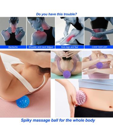 Hedgehog Ball Set - 4 Pieces Knob Massage Balls for Relaxation & Relief | International Shipping - Buy Online on GoSupps.com