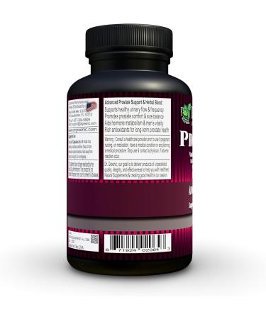 Dr. Greenic Prost All Advanced Prostate Support & Herbal Blend | Varuna Punarnava Gokshura Lavender DIM Pomegranate Quercetin & Boron | Saw Palmetto Free | 90 Capsules - Buy Online on GoSupps.com