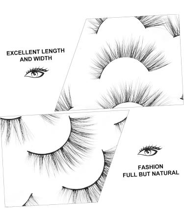 POPETPOP 7 Pairs Three-dimensional false eyelashes Dense False Eyelashes Cat Eyes Look Eyelashes fake eyelash natural false lashes Fake Lashes 6d fluffy artificial fiber extend - Buy Online on GoSupps.com