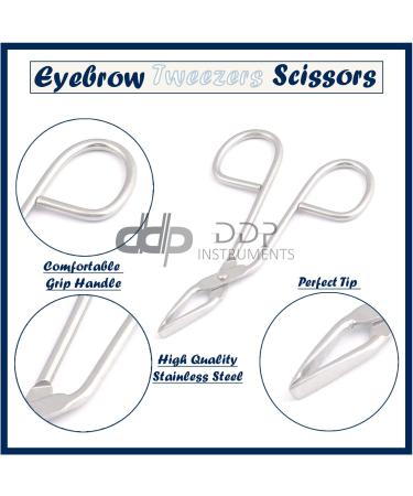 DDP Slant Scissor Tweezers 0.03 lb - Professional Eyebrow Grooming Tool - Buy Online on GoSupps.com