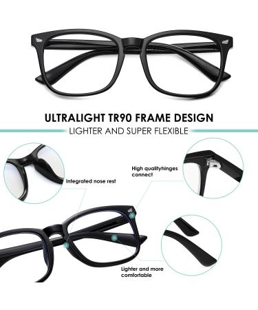 Buy Hunsquer Blue Light Glasses 8068 - 3-Pack for Men & Women | Black Toumin Pink | Anti-Glare Computer Glasses | International Shipping - Buy Online on GoSupps.com