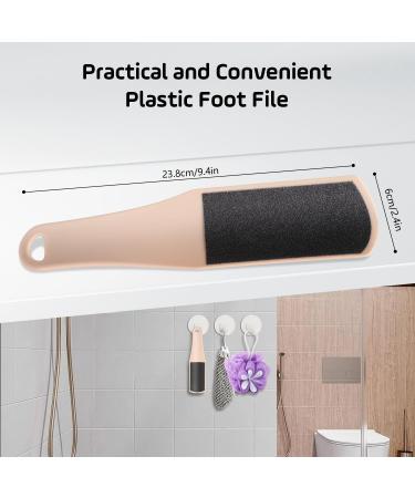 Foot File Double Sided Pedicure Professional Foot Scrubber Hard Dead Skin Remover for Feet Concave Convex Shape Foot Callus Remover for Bath Salon Pedicure Wet and Dry Cracked Foot Care Grater Rasp - Buy Online on GoSupps.com