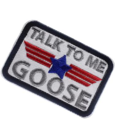 Top Gun 'Talk to Me Goose' Embroidered Patch - White | for Jackets, Jeans, Clothes & Bags - Buy Online on GoSupps.com
