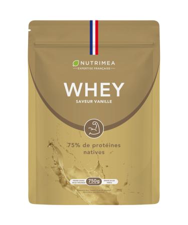 Whey protein isolate vanilla protein powder protein powder vanilla taste - for muscle building performance muscle relaxation - 26g protein powder per portion of fitness training