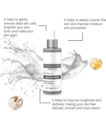 Black and White Rice Peeling Duo of Exfoliating Ampoules with Black Rice and White Rice Face and Body Scrub Shrinking Pores For All Skin Types - Buy Online on GoSupps.com