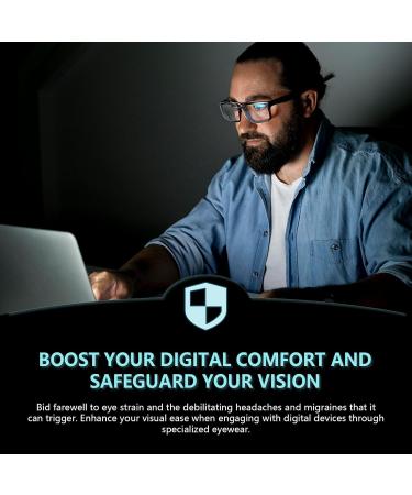Xfeel Clip-On Blue Light Blocking Glasses for Big Prescription - Fit Over Glasses for Men & Women - Ideal for Computer TV & Gaming - Buy Online on GoSupps.com