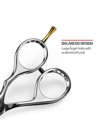 Suvorna Condor 5 Beard and Mustache Scissors - Professional Grooming and Barber Hair Cutting Tool - Buy Online on GoSupps.com