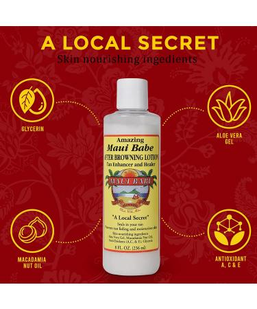 Maui Babe After Browning Lotion 8oz - Tan Enhancer & Healer | Made in USA - Buy Online on GoSupps.com