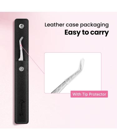Beauty7 Eyelash Tweezers Stainless Steel Sharp Tips for Semi-Perm Lash Extension Color Silver Silver03 - Buy Online on GoSupps.com
