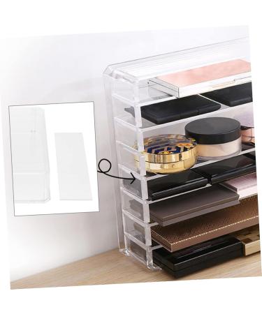 PRETYZOOM Cosmetic Storage Box Storage Drawers Desk Storage Drawer Makeup Palettes Organizers Eye Shadow Blush Transparent 24x23x6.5cm - Buy Online on GoSupps.com
