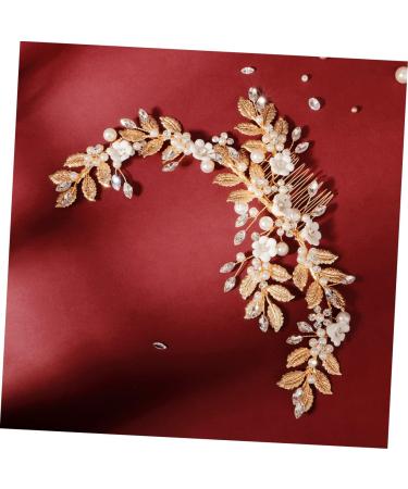 Ipetboom 1pc Soft Pottery Flower Comb Bridal Comb Wedding Hairpin Hair Bands for Womens Hair Bridal Jewellery Flower Hair Side Comb Wedding Hair Comb Combs Headband Women's Pearl Alloy - Buy Online on GoSupps.com