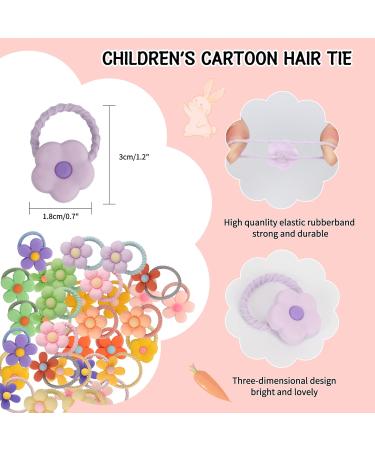 Unaone 40 PCS Cartoon Elastic Hair Bands for Girls - Cute Ponytail Holders for Kids & Toddlers - Stretchable Hair Ties for Thin Hair - Type 5 - Buy Online on GoSupps.com