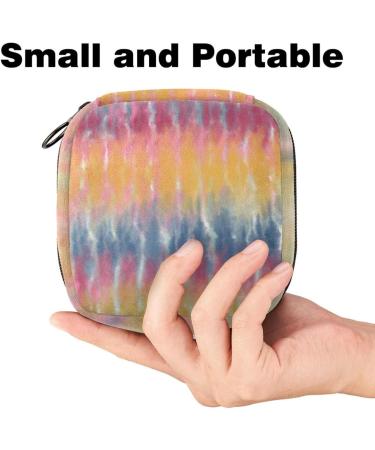 Colorful Batik Menstruation Bag for Women & Girls | Zippered Napkin & Tampon Organizer - Buy Online on GoSupps.com