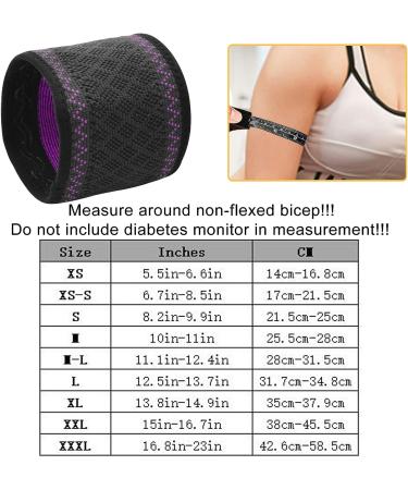 Diabetes Insulin Arm Band for Freestyle Libre, Omnipod, Dexcom Sensor Covers - Purple M-L - Buy Online on GoSupps.com