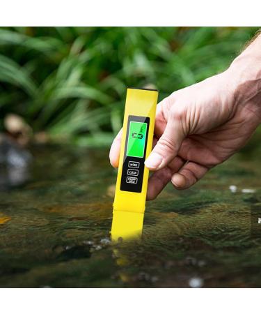 Water Quality Tester - Easy To Use Water Purity Tester | Accurate TDS Meter Digital Water Tester | Water Quality Test Pen | Multifunctional Digital Pool Water Tester | Accuracy Pen Type Tester For Dri Yellow - Buy Online on GoSupps.com