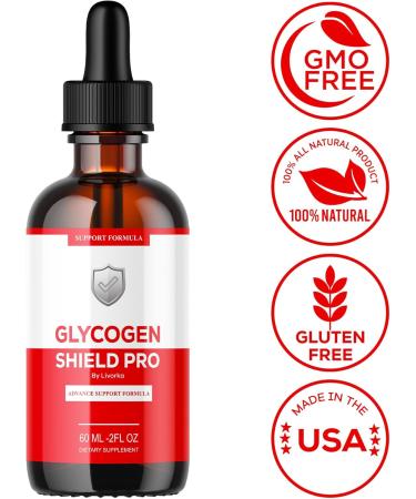 (2 Pack) Glycogen Shield Pro - Glycogen Shield Pro Drops GlycogenShield Pro Drops GlycogenShield Pro Support Glycogen Shield Pro Support Glycogen Shield Pro Supplement 2 Bottles for 60 Days - Buy Online on GoSupps.com