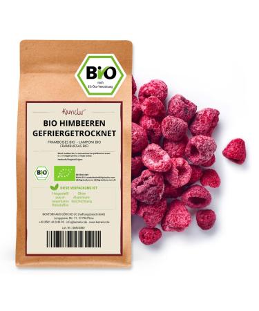 Kamelur freeze dried raspberries ORGANIC - dried whole fruit ORGANIC without additives - in biodegradable packaging - 500 g