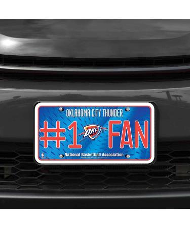 NBA Oklahoma City Thunder #1 Fan Metal License Plate Tag - Buy Online on GoSupps.com