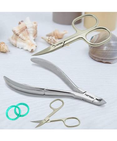 Professional Manicure Pedicure Set 3 Pieces Nail Scissors Nail File Tweezers Cuticle Scissors Kit (Polish Silver) - Buy Online on GoSupps.com