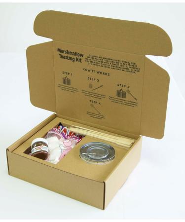 Marshmallow Toasting Kit with Chocolate Nutella For Valentines Day Camping Date Night Set Halloween Guy Fawkes Bonfire Night Xmas Christmas Complete Set with Long Skewers for BBQ Parties - Buy Online on GoSupps.com