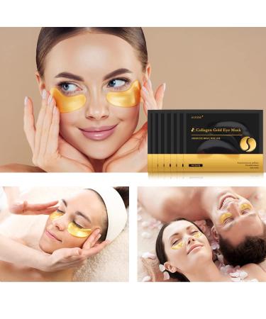 AVJONE 24K Gold Eye Mask - Reduce Puffy Eyes, Dark Circles, and Wrinkles with 30 Pairs for Revitalized Skin - Buy Online on GoSupps.com