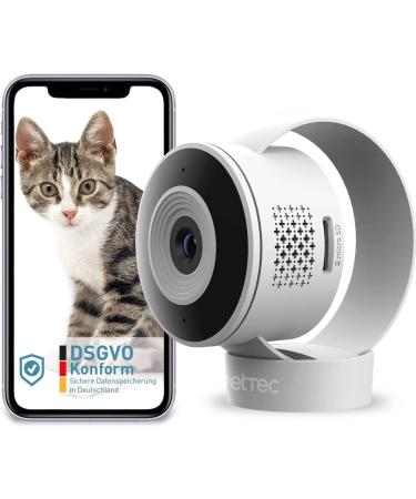 Pettec 360 Dog Camera Set - Full HD Pet Surveillance with Night Vision & No Subscription | Cam Lite & Free App Controlled Voice Function for Dogs & Cats - Buy Online on GoSupps.com
