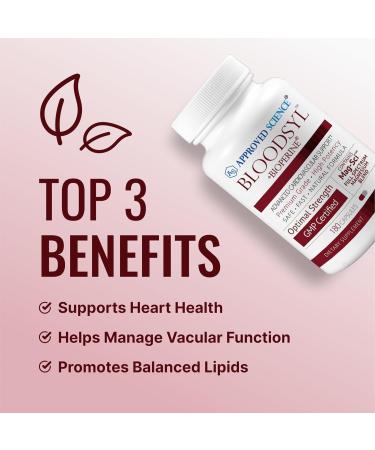 Approved Science Bloodsyl - Supports Blood Flow - Hawthorn Berry, Magnesium, BioPerine - Vegan - 180 Capsules - Pack of 2 180 Count (Pack of 2) - Buy Online on GoSupps.com