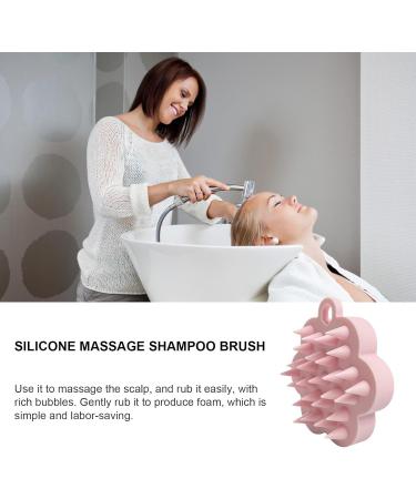 Hair Washer & Silicone Shampoo Brush for Scalp Massage | Portable Head Massager for Hair Growth - Hell Pink - Buy Online on GoSupps.com