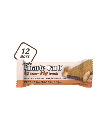 NuGo Nutrition Smarte Carb Bar Peanut Butter Crunch 12 Bars 1.76 oz (50 g) Each
