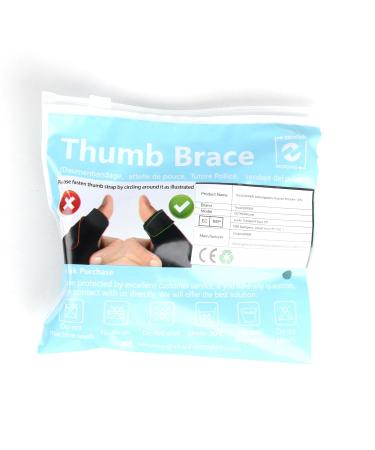 Thx4Copper Thumb Bandage & Wrist Support - Breathable Orthosis for Arthritis Relief & Carpal Tunnel - Right & Left Hand S/M Size - Buy Online on GoSupps.com