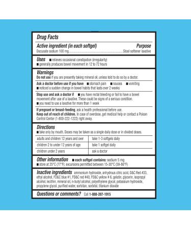 Gentle Stool Softener Capsules 100mg 400 Count for Consistent Bowel Aid - Equaatte + Create Sticker - Buy Online on GoSupps.com