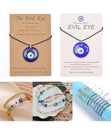 AIFNIY Evil Eye Bracelet Kit - 3045 PCS Beads & Charms for DIY Jewelry Making (Kit A) - Buy Online on GoSupps.com