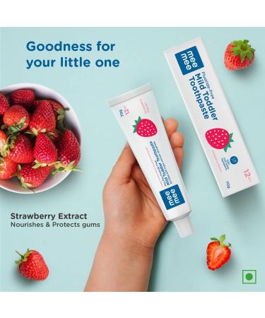 Mee Mee Toothpaste (Single Pack Strawberry - with Triple Calcium & Phosphate) - Buy Online on GoSupps.com