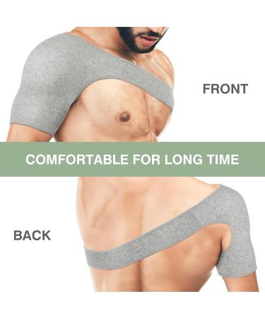 Healifty Shoulder Brace Rotator Cuff Support Brace for Men Women Shoulder Compression Sleeve Orthopedic Care Shoulder Brace Support Wrap for Pain Relief M Light Grey - Buy Online on GoSupps.com