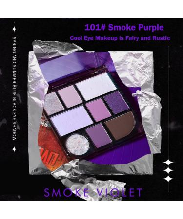 Buy 9 Colors Pearlescent Eyeshadow Palette - Purple Smoky Eye Makeup Matte & Shimmer Longwearing Pigments - Buy Online on GoSupps.com