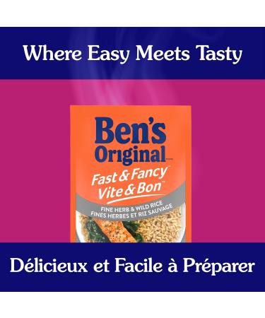 BEN'S ORIGINAL FAST & FANCY Fine Herb & Wild Rice 12PK CASE Fine Herb & Wild Rice (12 Pack) 12 - Buy Online on GoSupps.com