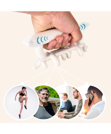 Fascia Purava Massage Device - Ergonomic Safety-Tested Fascia Blaster - Optimal Massage Tool (18.2x7.5x2.5 cm) - White - International Shipping Available - Buy Online on GoSupps.com