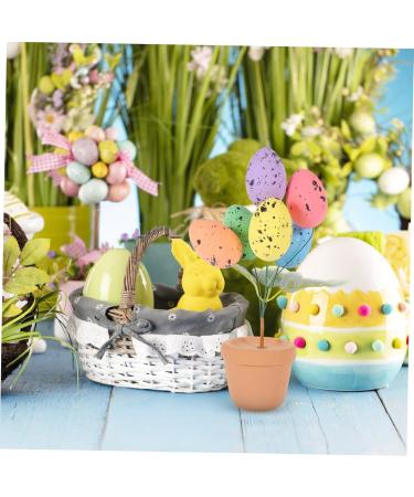 Alipis Easter Eggs Emblems Easter Centerpiece Decoration Egg Bonsai Ornaments Potted Plant Household Picture 2 19.00X7.00X7.00CM - Buy Online on GoSupps.com