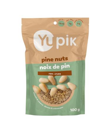 Yupik Pine Nuts 100 g Gluten-Free Kosher Smooth & Creamy Pine Kernels Raw Nuts Shelled Unsalted Unroasted Oil-Free Source of Iron