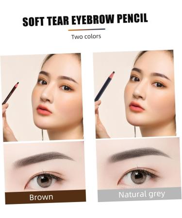 Healeved 10pcs Eyebrow Pencil Brow Pens Micro for Face Pro Tools Debarking Tool Makeup Pens Paper - Buy Online on GoSupps.com