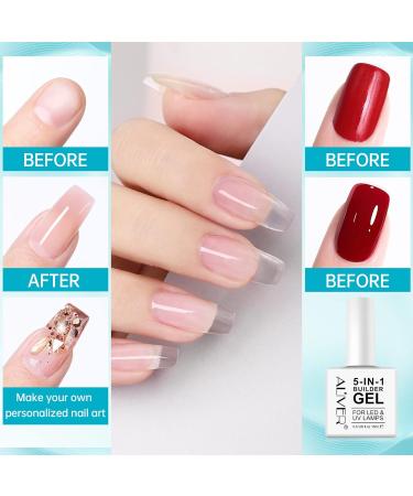 5-in-1 Clear Builder Gel for Nails - Professional UV/LED Strengthener for Nail Art and Manicures - Buy Online on GoSupps.com