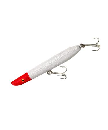 Cotton Cordell Pencil Popper Topwater Fishing Lure 6", 1 oz Pearl Red Head