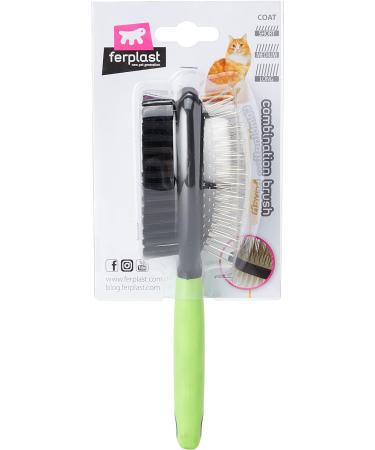 Ferplast GRO 5798 Combination Brush for Cats - Gentle Bristles for Short, Medium, and Long-Haired Pets - Buy Online on GoSupps.com