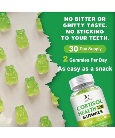 Cortisol Detox for Women Gummies Cortisol Reducer Detox Manager Magnesium Ashwagandha Rhodiola Rosea Herbal Complex for Mood/Focus & Sleep Maintain Healthy Cortisol Levels - 30 Day Vegan Supply Apple 60 Count (Pack of 1) - Buy Online on GoSupps.com